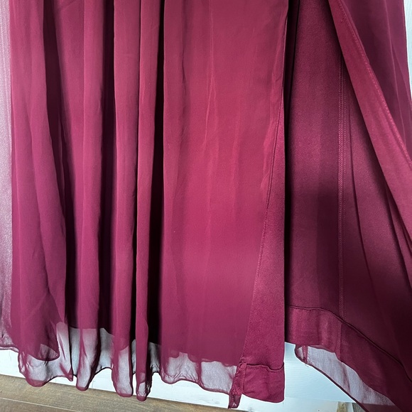 Levkoff Burgundy Bridesmaid Dress - Picture 5 of 6